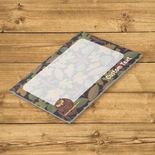 Owl Cartoon Notepad