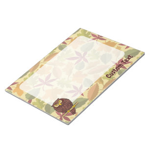 Owl Cartoon Notepad