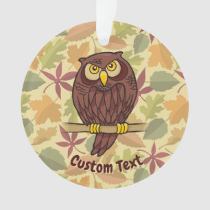 Owl Cartoon Ornament