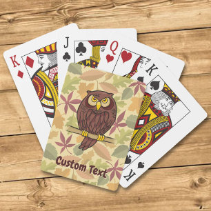 Owl Cartoon Playing Cards