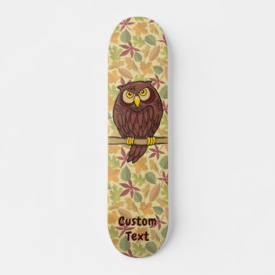 Owl Cartoon Skateboard Deck