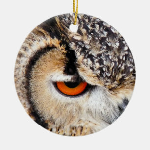 OWL CERAMIC TREE DECORATION