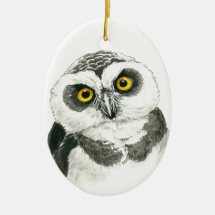 Owl Ceramic Tree Decoration
