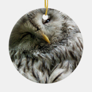 OWL CERAMIC TREE DECORATION