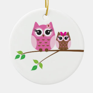Owl Ceramic Tree Decoration