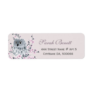 Owl Cherry Blossoms Baby Shower
