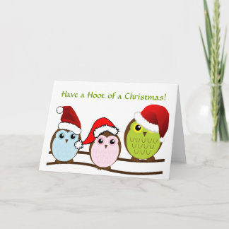 Owl Christmas Card