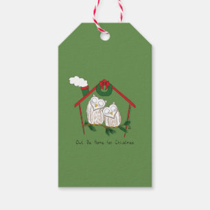 Owl Christmas Cute Funny Holiday Gift Tags