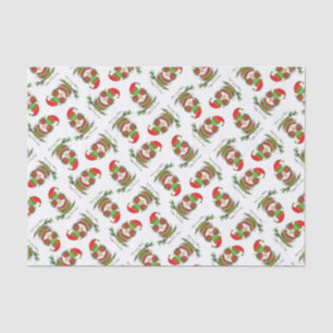 Owl Christmas Cute Funny Holiday Tissue Paper