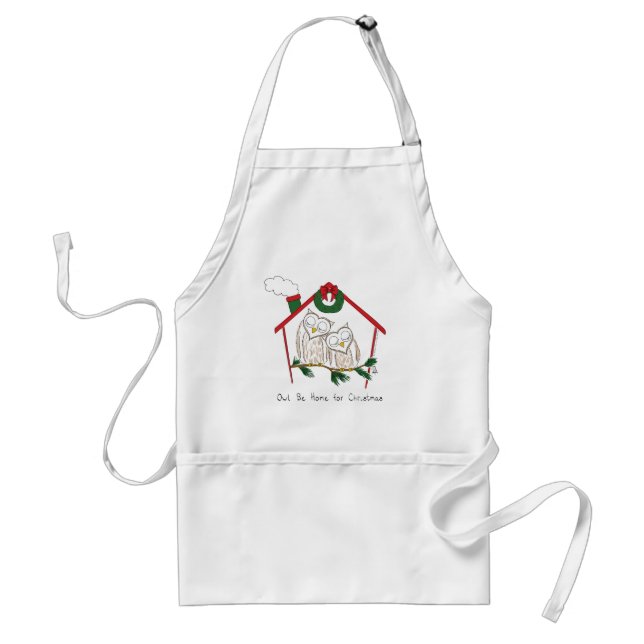 Owl Christmas Cute Kids Standard Apron (Front)