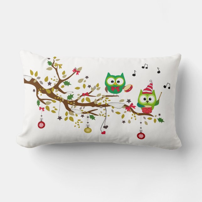 Owl Christmas Pillow (Front)