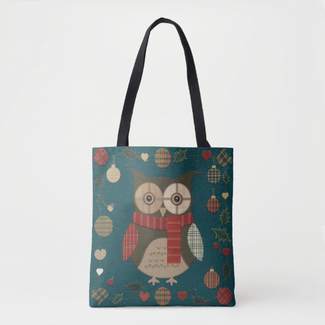 Owl Christmas  Tote Bag (Front)