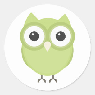 Owl Classic Round Sticker