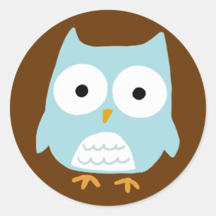 Owl Classic Round Sticker