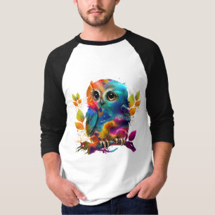 OWL COLORFUL ABSTRACT T-Shirt
