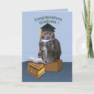Owl Congratulations Graduate Card