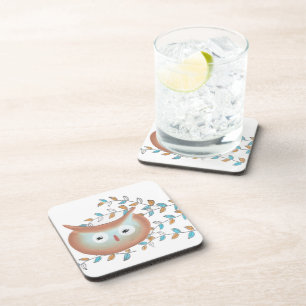Owl Cork Coasters