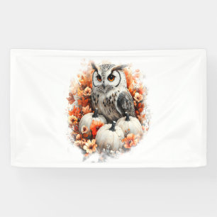 Owl Country Pumpkin Banner