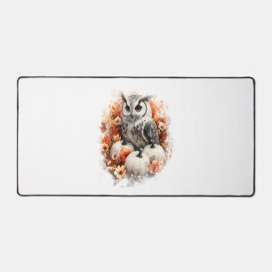 Owl Country Pumpkin Desk Mat