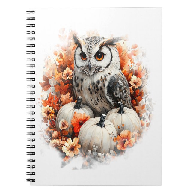 Owl Country Pumpkin Notebook (Front)