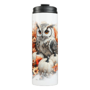 Owl Country Pumpkin Thermal Tumbler