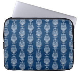 Owl (dark blue) - Laptop Sleeve