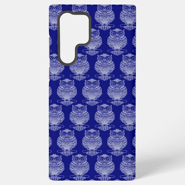 Owl (dark blue) - Samsung Case (Back)