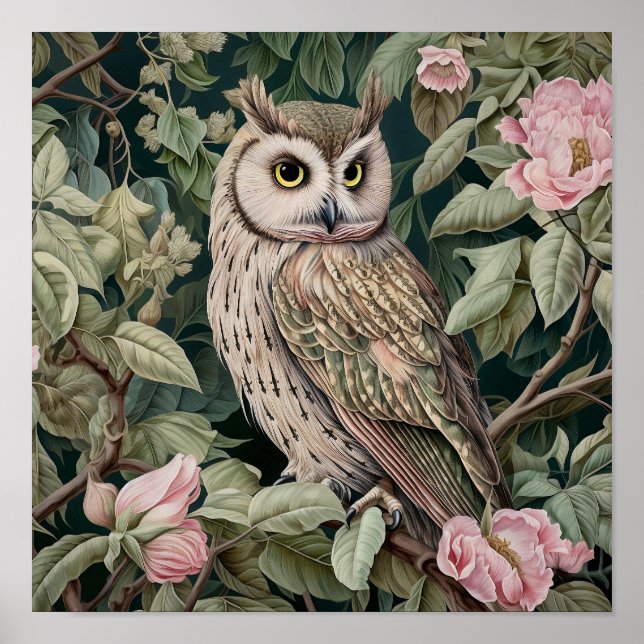 Owl Decorative Painting  Poster (Front)