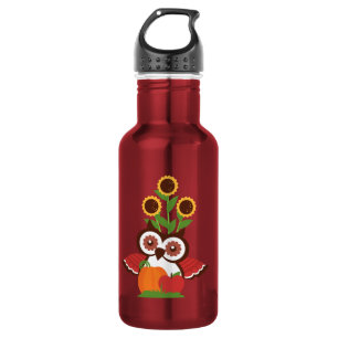 Owl design 532 ml water bottle
