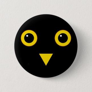 Owl Design 6 Cm Round Badge