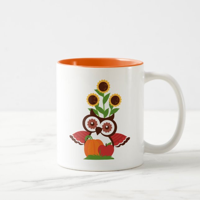 Owl design Coffee Mug Cup (Right)