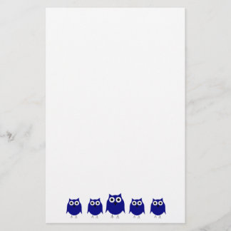 Owl Design Stationery