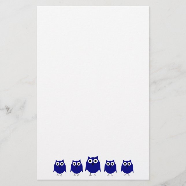 Owl Design Stationery (Front)