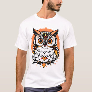 owl design t-shirt 1