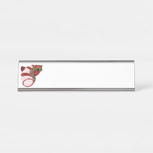 Owl Desk Name Plate