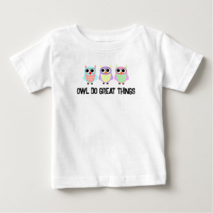 Owl Do Great Things Cute Pastel T-Shirt