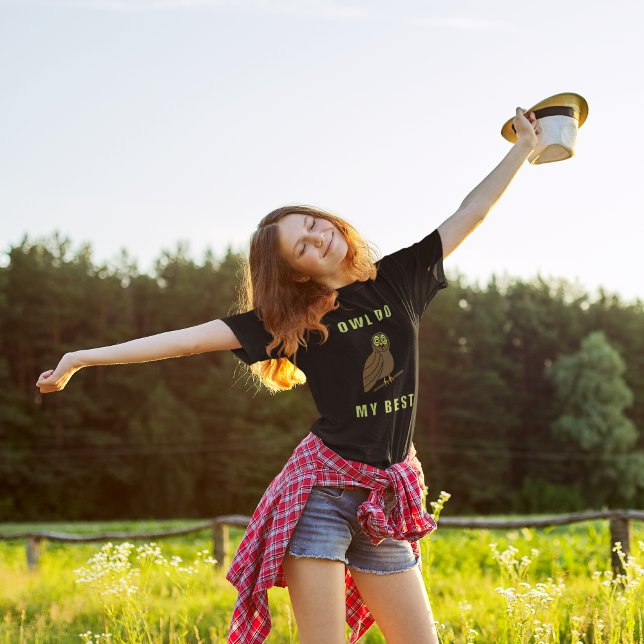 Owl Do My Best Funny Pun Bird Watching Ornithology T-Shirt (Creator Uploaded)