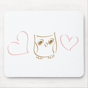 Owl Doodle Mouse Mat