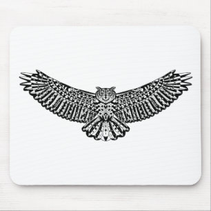 Owl Doodle Mouse Mat