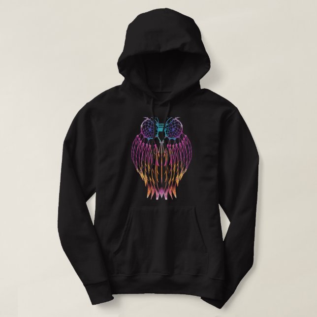 Owl Dream Catcher Feathers Dreamer Dreams Spiritua Hoodie (Design Front)