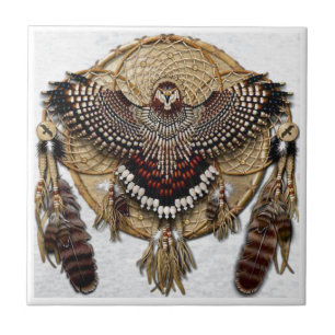 Owl Dream Catcher Tile
