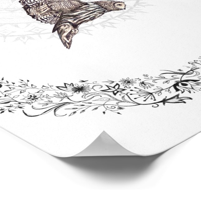 Owl Dreams 8x10 Print (Corner)