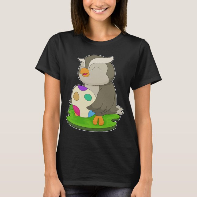 Owl Easter Easter egg T-Shirt (Front)