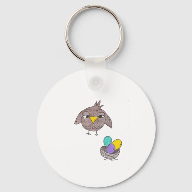 Owl Easter Key Ring (Front)