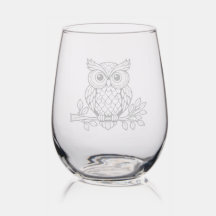 Owl Etched-Look