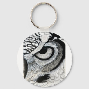 Owl Eye right side 2 of 2 Key Ring