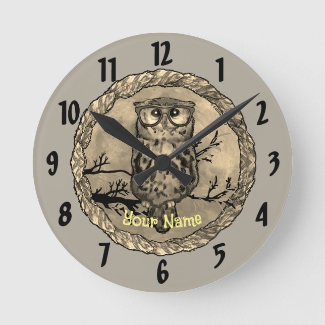 Owl Eyes  Clock (Front)