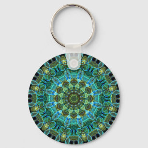 Owl Eyes kaleidoscope Key Ring