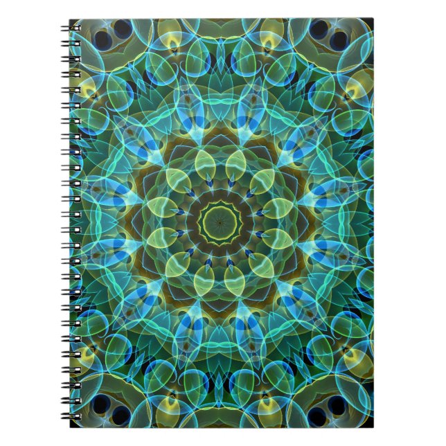 Owl Eyes kaleidoscope Notebook (Front)