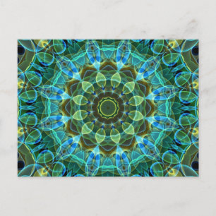 Owl Eyes kaleidoscope Postcard